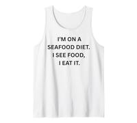 Estoy en una Dieta de mariscos. Veo Comida, Dicho sarcástico Divertido Camiseta sin Mangas