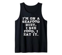 Estoy En Una Dieta De Mariscos Veo Comida Lo como Dicho Sarcástico Camiseta sin Mangas