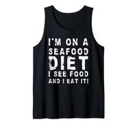 Estoy en una Dieta de mariscos, Veo Comida y la como! | Sarcastic Camiseta sin Mangas