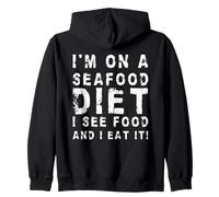Estoy en una Dieta de mariscos, Veo Comida y la como! | Sarcastic Sudadera con Capucha