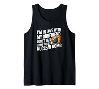 Estoy Enamorado de mi Novia no me hables Cita Divertida Camiseta sin Mangas