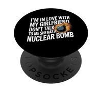 Estoy Enamorado de mi Novia no me hables Cita Divertida PopSockets PopGrip Adhesivo