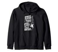 Estoy Escuchando Pero Tocando la Guitarra en mi Cabeza Música Humor Sudadera con Capucha