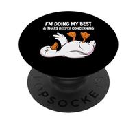 Estoy Haciendo mi Mejor Esfuerzo Que es profundamente concerniente al Pato Divertido PopSockets PopGrip Adhesivo