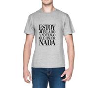 Estoy Jubilado Y No Tengo Que Hacer Nada Grey Men's T-Shirt tee