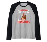 Estoy Jugando No Tengo Tiempo para Navidad - Gamer Xmas Camiseta Manga Raglan