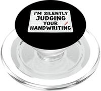 Estoy juzgando Silenciosamente a tu Maestro de Escritura a Mano Caligrafía PopSockets PopGrip para MagSafe
