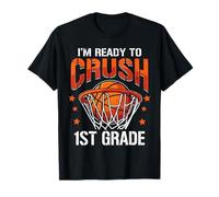 Estoy Listo para Aplastar 1er Grado Baloncesto Slam Dunk Camiseta