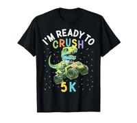Estoy Listo para Aplastar a 5K Dinosaur Back to School 5K Kid Divertido Camiseta