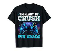 Estoy Listo para Aplastar a los niños de Videojuegos de Regreso a Clases de Quinto Grado Camiseta