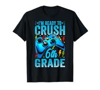 Estoy Listo para Aplastar a niños de Videojuegos de Regreso a Clases de Sexto Grado Camiseta
