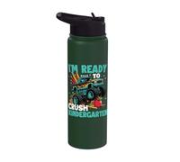 Estoy listo para aplastar el jardín de infantes - Último día de graduado de prekínder Stainless Steel Insulated Water Bottle