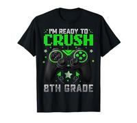 Estoy listo para aplastar niños de videojuegos de regreso a clases de octavo grado Camiseta