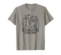 Estoy Literalmente haciéndolo Divertida Figura de Palo de Yoga Camiseta