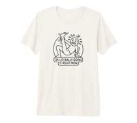 Estoy Literalmente haciéndolo Divertida Figura de Palo de Yoga Camiseta Premium