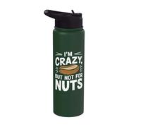 Estoy loco pero no por las nueces - Alergia a las nueces Intolerancia a las Stainless Steel Insulated Water Bottle
