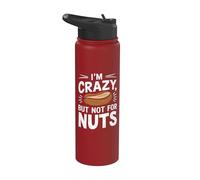 Estoy loco pero no por las nueces - Alergia a las nueces Intolerancia a las Stainless Steel Insulated Water Bottle