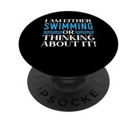 Estoy nadando o pensando en ello amante del nadador PopSockets PopGrip Adhesivo