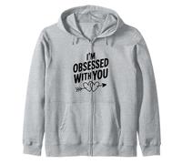 Estoy obsesionado contigo Linda Cita de Amor Sudadera con Capucha