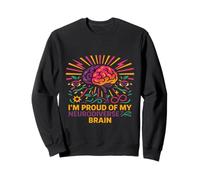 Estoy Orgulloso de mi Cerebro neurodiverso | Neurodiversity Pride Sudadera