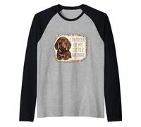 Estoy Orgulloso de mi pequeño Weiner, Divertido Cachorro de Animal Amante de los Perros Camiseta Manga Raglan