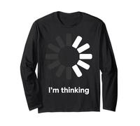 Estoy Pensando Cargando Spinner Divertido Humor sarcástico Manga Larga