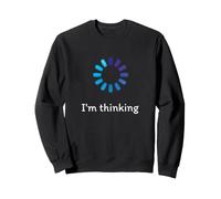 Estoy Pensando Divertido Grado Carga símbolo PC Nerd Sudadera