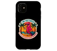 Estoy Retirado Son Las 5 en Punto en Todas Partes Jubilación Parrot Fun Carcasa para iPhone 11