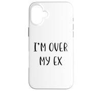 Estoy sobre mi ex Funny Idea White Lie Party Carcasa para iPhone 16 Plus