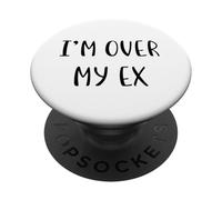 Estoy sobre mi ex Funny Idea White Lie Party PopSockets PopGrip Adhesivo