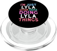 Estoy Solo Lyla aquí Haciendo Lyla Things Nombre PopSockets PopGrip para MagSafe