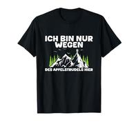 Estoy sólo por el strudel de manzana aquí Panda Senderismo Montaña Camiseta