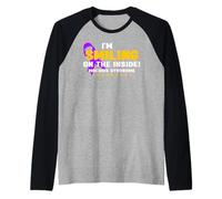 Estoy Sonriendo en la Conciencia del síndrome de Moebius Dentro Camiseta Manga Raglan