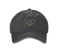 Estoy Sonriendo, Lo Prometo Mujeres Hombres Sombrero De Sol Clásica Gorra-Deportiva Vintage Protección Solar Gorras Gorra De Béisbol para Viaje Golf Pesca