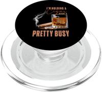 Estoy sosteniendo un cigarro, así Que sí, Estoy Bastante Ocupado Amante del cigarro Humo PopSockets PopGrip para MagSafe