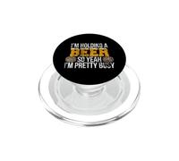 Estoy sosteniendo una Cerveza, así Que sí, Estoy Bastante Ocupado Amantes de la Cerveza Divertidos PopSockets PopGrip para MagSafe