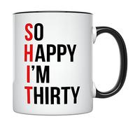 Estoy Tan Feliz De Tener Treinta Tazas Porcelana Taza De Café Cerámica Taza Para Cacao Leche Té 330Ml