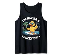 Estoy Teniendo un Pato Surfista día de Pato Camiseta sin Mangas