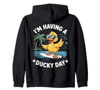 Estoy Teniendo un Pato Surfista día de Pato Sudadera con Capucha