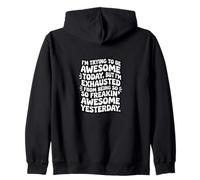 Estoy Tratando de ser Impresionante Hoy: Cita sarcástica Divertida Sudadera con Capucha