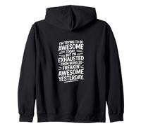 Estoy Tratando de ser Impresionante Hoy Divertida Cita Motivacional Sudadera con Capucha