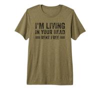 Estoy viviendo en tu Cabeza Alquiler Cotización Gratis Camiseta Premium