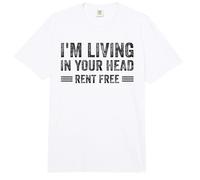 Estoy viviendo en tu Cabeza Alquiler Cotización Gratis Comfort Colors Adult Heavyweight T-Shirt