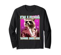 Estoy viviendo tu sueño (Divertido gráfico Mapache) Manga Larga