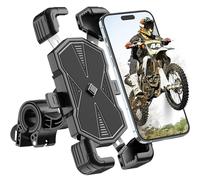 Estralia Soporte Movil Moto y Bicicleta, Antivibración Soporte Móvil para Motos y Bicicleta Giratorio 360 Suporte Telemóvel Moto y Bici para Manillar Compatible con Teléfono Móvile de 5.5'' a 7.0''