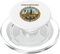 Estrasburgo, Francia, ciudad, paisaje, puente, victoriano, marco, arte PopSockets PopGrip para MagSafe