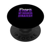 Estrategia de oración de Color Morado Gráfico Morado PopSockets PopGrip Adhesivo