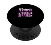 Estrategia de oración de Color Rosa Gráfico Rosa PopSockets PopGrip Adhesivo