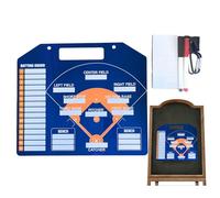 Estrategia de softball Whiteboard-Planificador magnético portátil de 32x28 cm, tablero de toallos de PVC durribles, diseño anti-Glare de doble superficie con mango de transporte | Organizador del día
