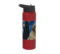 Estrela Mountain Dog Van Gogh Noche estrellada Stainless Steel Insulated Water Bottle